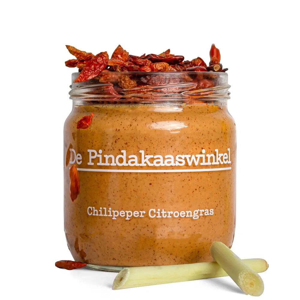 Pindakaas Chilipeper Citroengras - de pindakaaswinkel