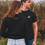 Gouden Pinda T-Shirt zwart - de pindakaaswinkel