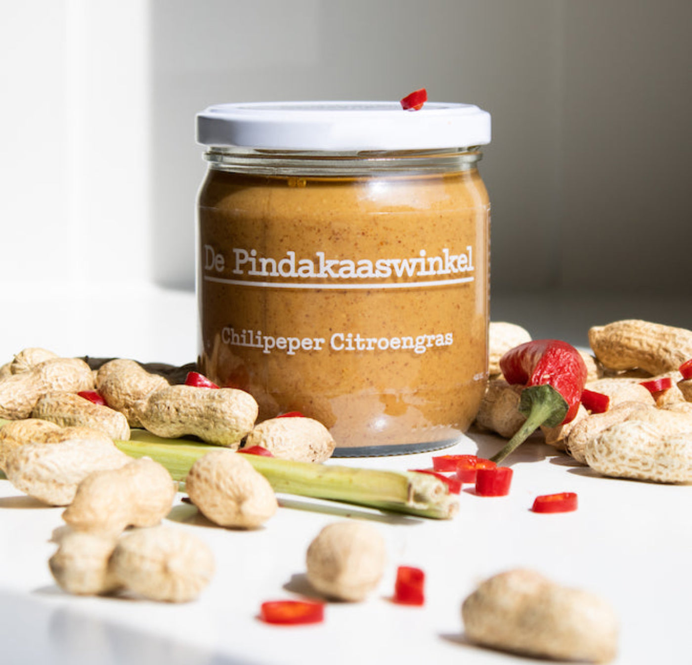Pindakaas chilipeper citroengras