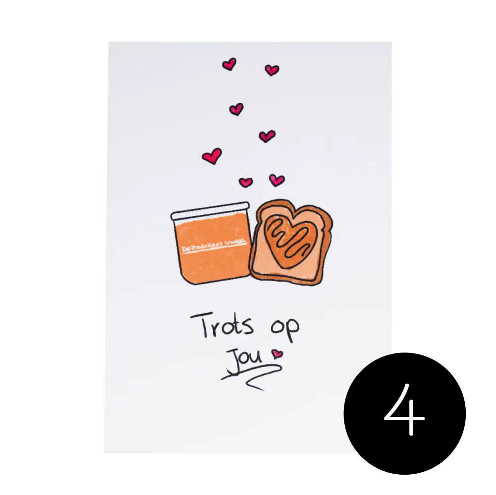 Ansichtkaarten voor Pindabazen - de pindakaaswinkel