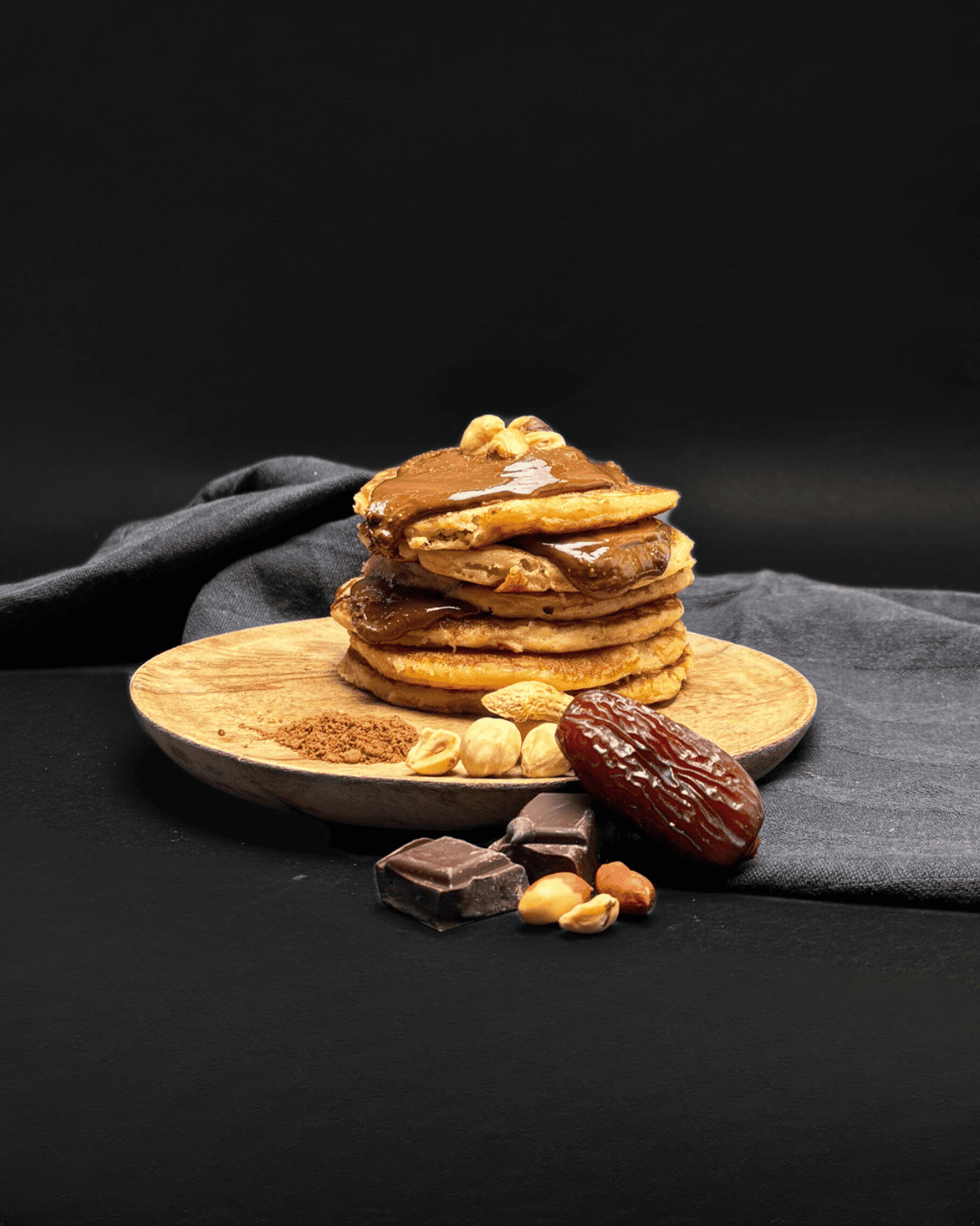 Pancakes met chocopasta van De Pindakaaswinkel