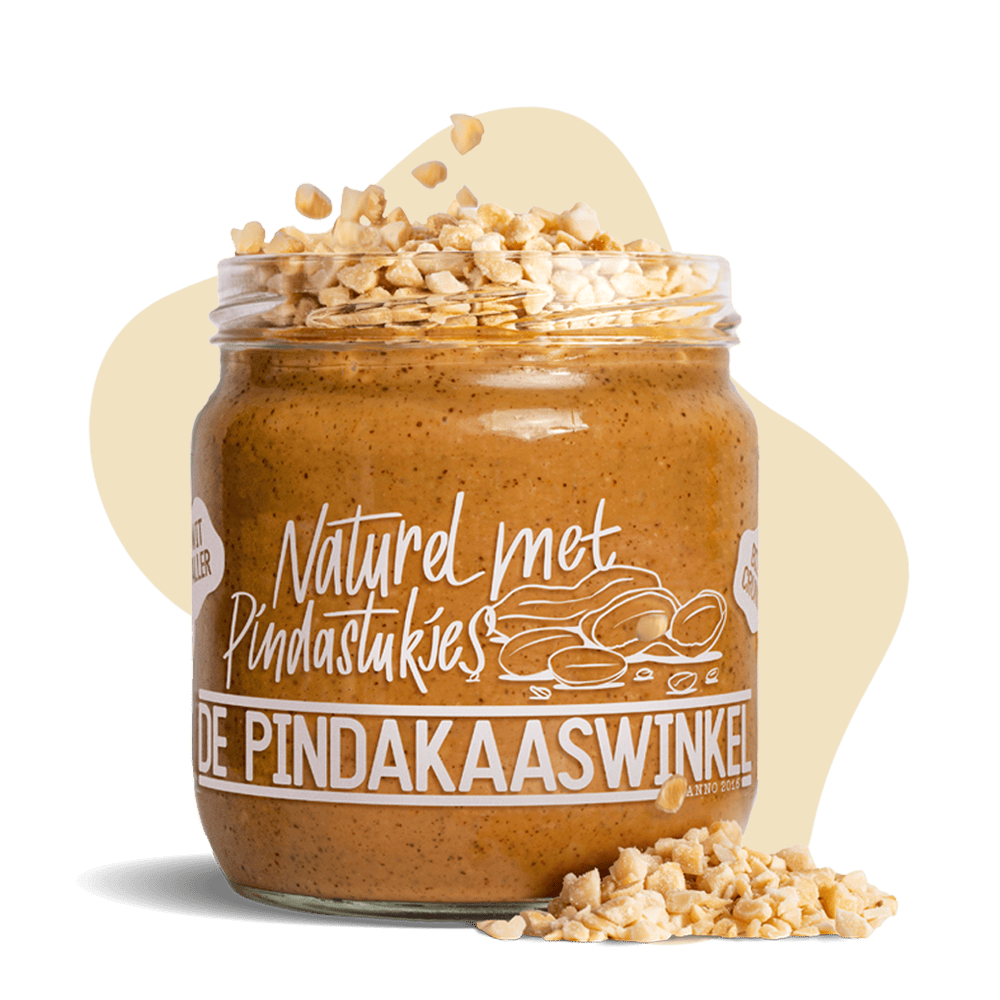Pindakaas Naturel met Pindastukjes pindakaaswinkel