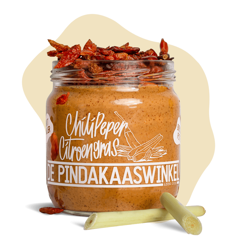 Pindakaas Chilipeper Citroengras pindakaaswinkel