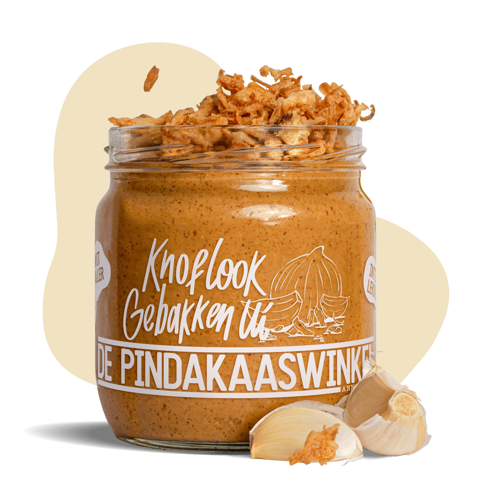 Pindakaas Knoflook Gebakken Ui pindakaaswinkel